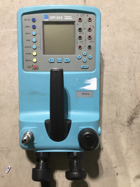 DRUCK DPI 610 PORTABLE PRESSURE CALIBRATOR UNTESTED