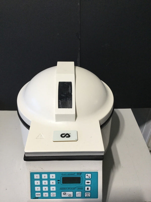 CLAY ADAMS SER-FUGE 2002 CENTRIFUGE POWER TESTED POWERS ON MOTOR WORKS