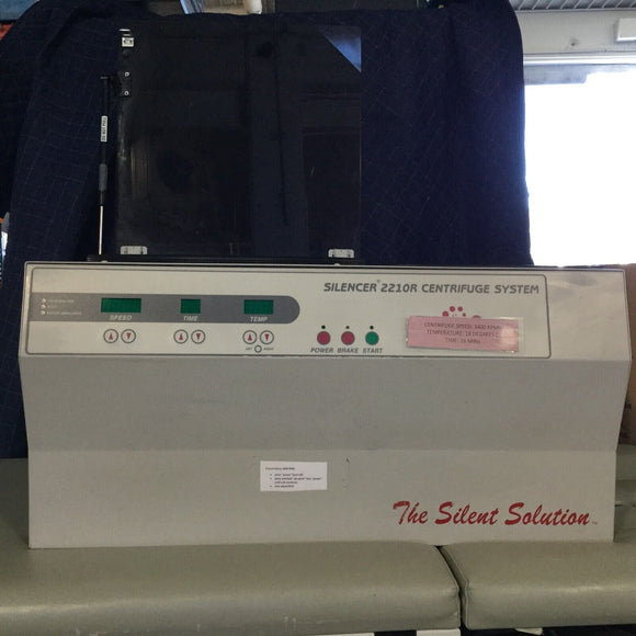 GFMD S2210 SILENCER CENTRIFUGE 4 VIAL BUCKETS NO POWER CORD FOR PARTS