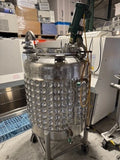 Overly Inc. Nat'l BD 667 400L stainless steel jacketed mixing tank 50 psi