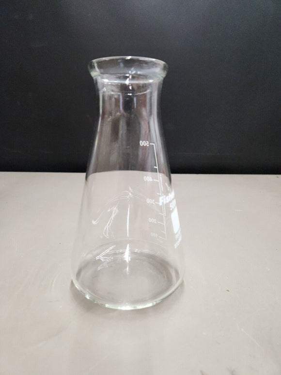 FISHERBRAND FB-501-500 FLASK ERLENMEYER REUSABLE GLASS WIDE MOUTH PACK OF 6