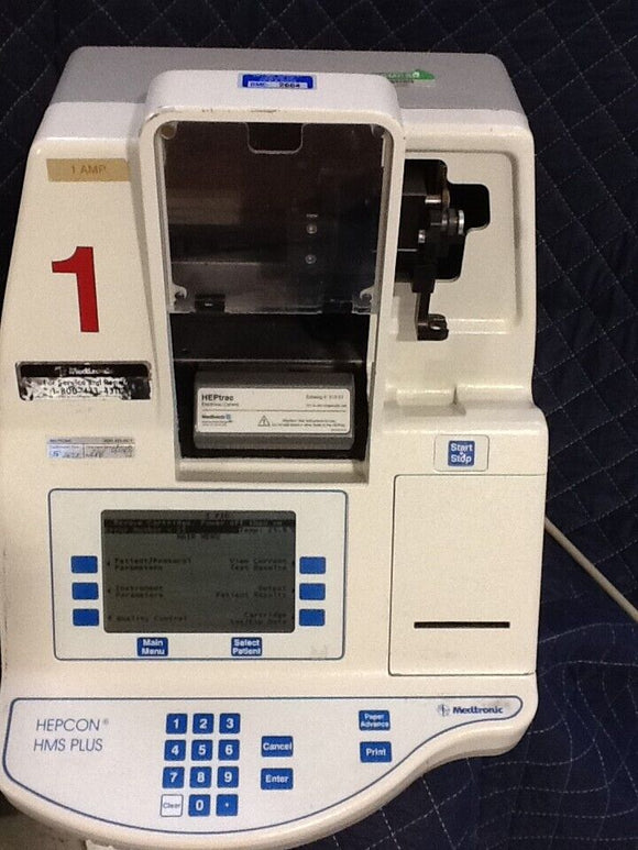 MEDTRONIC HEPCON HMS PLUS COAGULATION ANALYZER SYSTEM