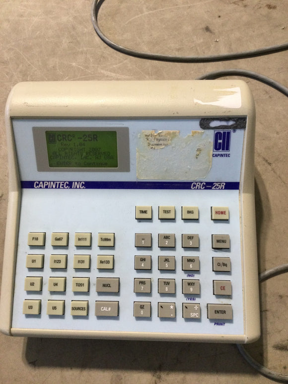 Capintec CRC-25R Radioisotope Dose Calibrator and Ionization Chamber CRC-25R