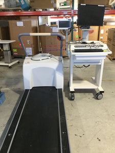 GE MEDICAL T2100 TREADMILL WITH MONITOR CART