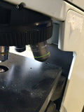 OLYMPUS BX51 MICROSCOPE W/ DUAL OBJECTIVE LENSES