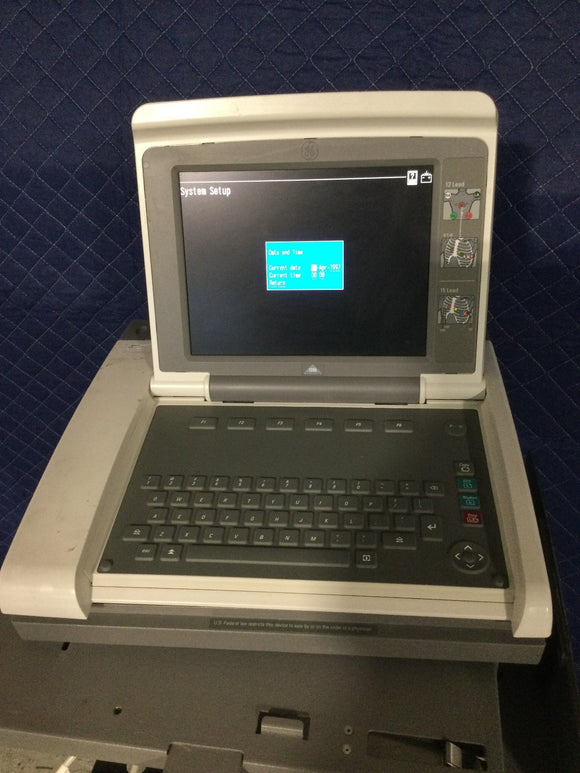 GE MAC 5500 RESTING ECG ANALYSIS SYSTEM WITH STAND