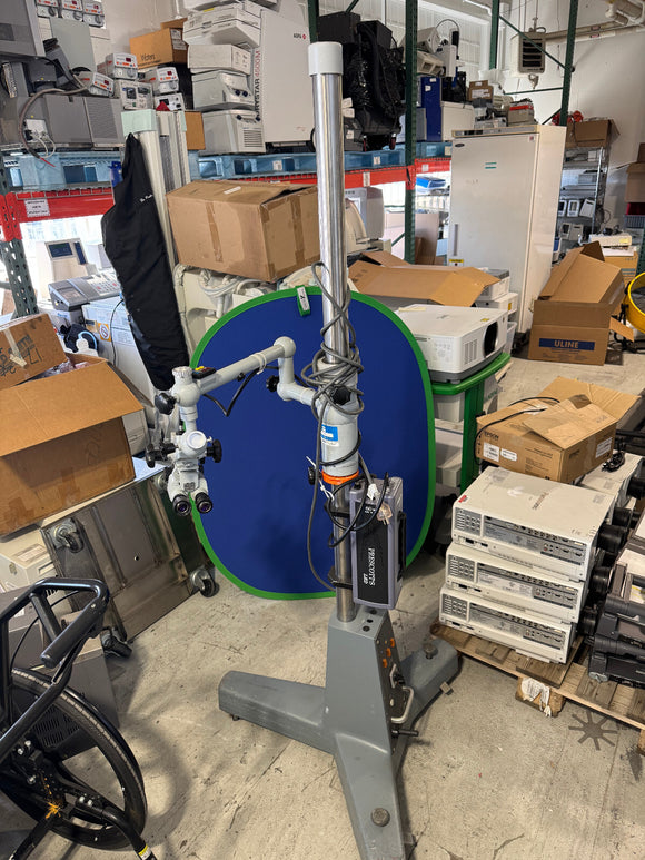 Carl Zeiss Operating Surgical Microscope With Stand And Bag Cover