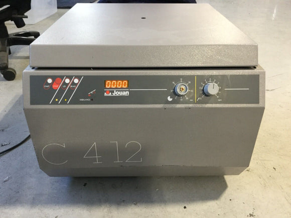 Jouan CR4-12 Refrigerated Centrifuge Powers On High Speed Rotator Works SEE DESC