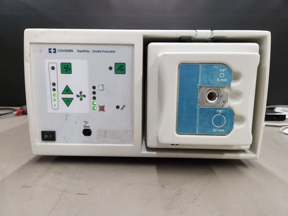 Covidien Se3690 Rapidvac Smoke Evacuator Powers On Sold As Is