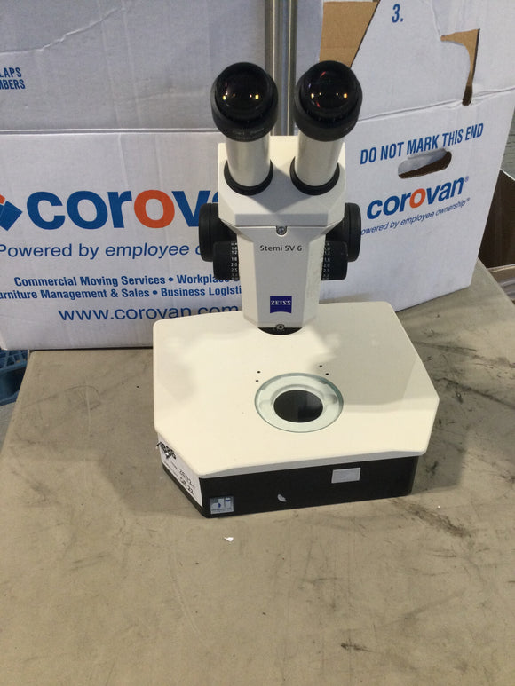 CARL ZEISS STEMI SV 6 STEREO ZOOM MICROSCOPE