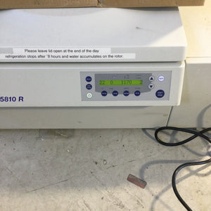 EPPENDORF 5810R REFRIGERATEDC ENTRIFUGE COMES WITH BOX OF EPPENDORF BRACKETS AND