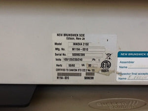 NEW BRUNSWICK INNOVA 2100 BENCHTOP ORBITAL SHAKER